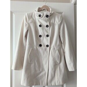 Gap Cream Coat Small Winter Fall Rainy day Coat